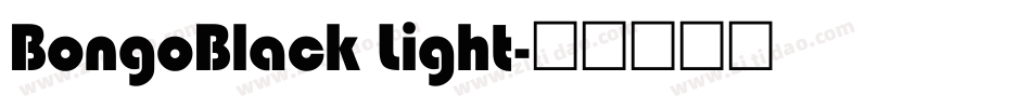 BongoBlack Light字体转换